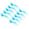 10pcs/set Multicolor Croc Clips Transparent Plastic Hairdresser Clip Hair Styling Sectioning Barrettes Non Slip Alligator Clip Salon DIY Accessories Hairpins for Women and Girls(10pcs-Blue) view 4