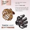 Scunci by Conair jaw claw clips - hair accessories for women - claw clips for thick hair - claw clip - Black & Tortoise- 2 Count view 3