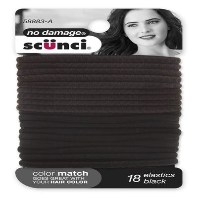 Scunci 5888303a048 Beautiful Blends Hair Elastics 18 Count