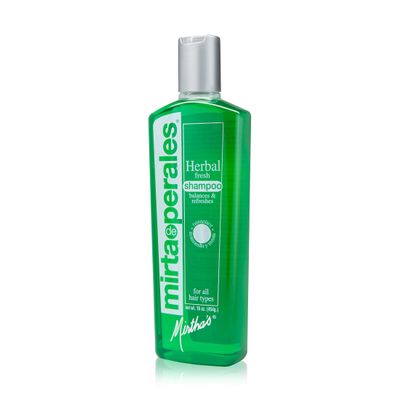 Mirta de Perales Herbal Shampoo for Normal to Oily Hair | Lightweight Daily Cleanser with Hexaplant Complex & Wheat Protein | Balances Scalp, Adds Shine | Paraben-Free