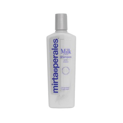 Mirta De Perales Milk Shampoo for Normal to Dry Hair | Gentle Protein-Rich Cleanser with Milk Protein, Silk Protein & Soy Extract | Restores Softness, Strength, Elasticity & Natural Shine