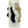 Scunci Effortless Beauty 2 X 2 Basic Ribbed Twisters, 3 Count, Colors May Vary view 4