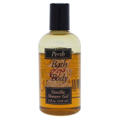 Perth Shower Gel Unisex, Vanilla, 8 Ounce