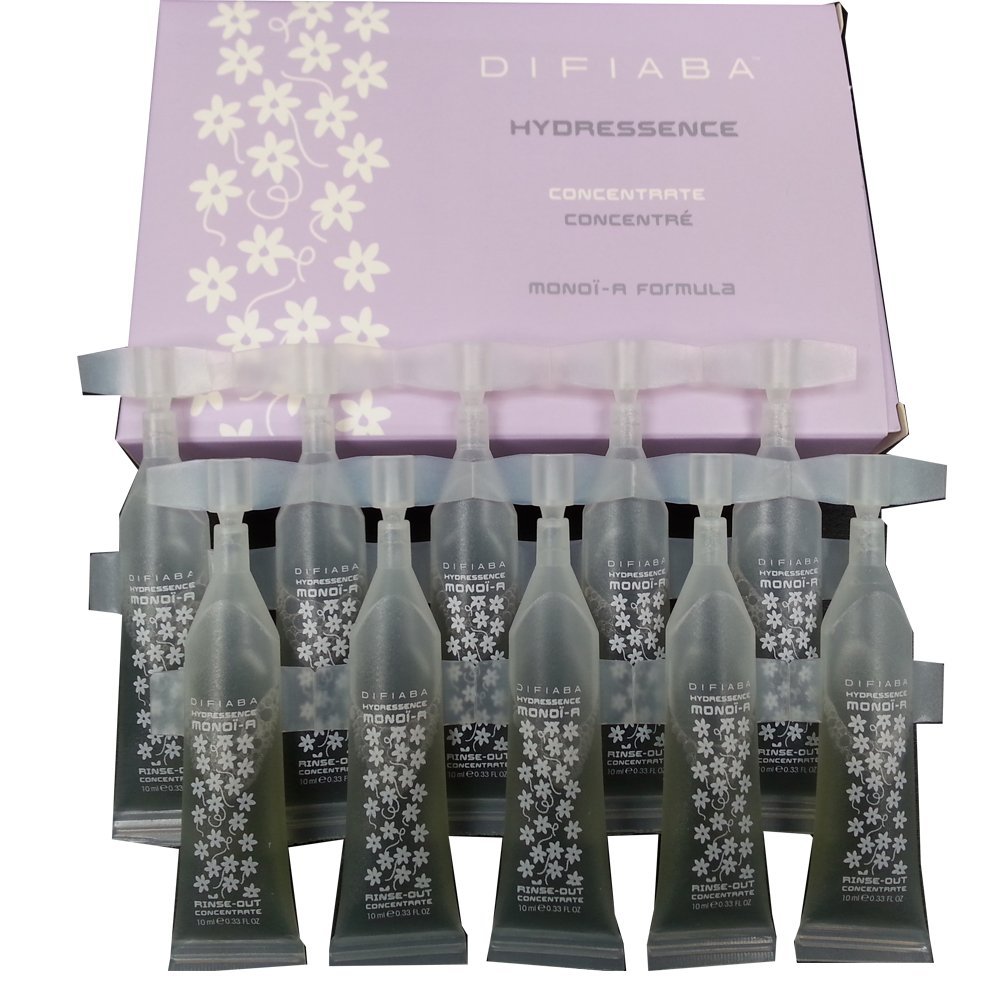 Difiaba Mono-A Formula Concentrate Hair Serum Ultra-Nourishing Treatment for Dry, Damaged Hair Strengthens & Restores Shine - Non-Greasy - w/Amino Acids & Natural Ingredients - 10 Vials