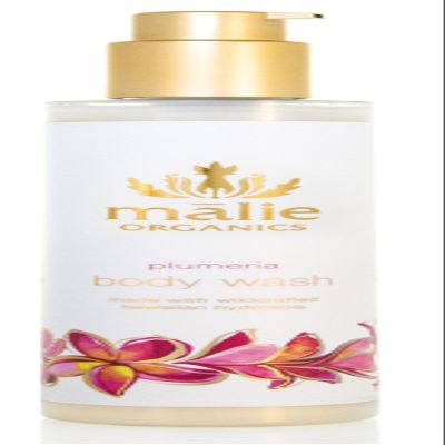 Malie Organics Body Wash - Plumeria, 8.25 Fl Oz (Pack of 1)