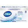 Dial Antibacterial Bar Soap, Refresh & Renew, White, 4 oz, 8 Bars view 3