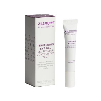 Alchimie Forever Tightening Eye Gel | Immediate Lifting Effect Reduces Appearance of Fine Lines Puffiness Caffeine & Apple Stem Cell Extract 0.5 Fl Oz