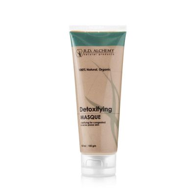 RD Alchemy - 100% Natural & Organic Detoxifying Masque - Pore Cleansing Treatment, Blackhead Remover Clay Face Mask Cleanses & Detoxifies Acne Prone, Congested Skin