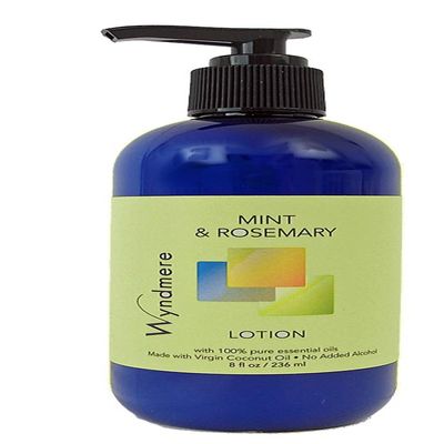 Wyndmere Mint & Rosemary Lotion - Refreshing & Revitalizing Moisurizing Lotion for Face & Body made with All-Natural Ingredients & Pure Essential Oils - 8oz