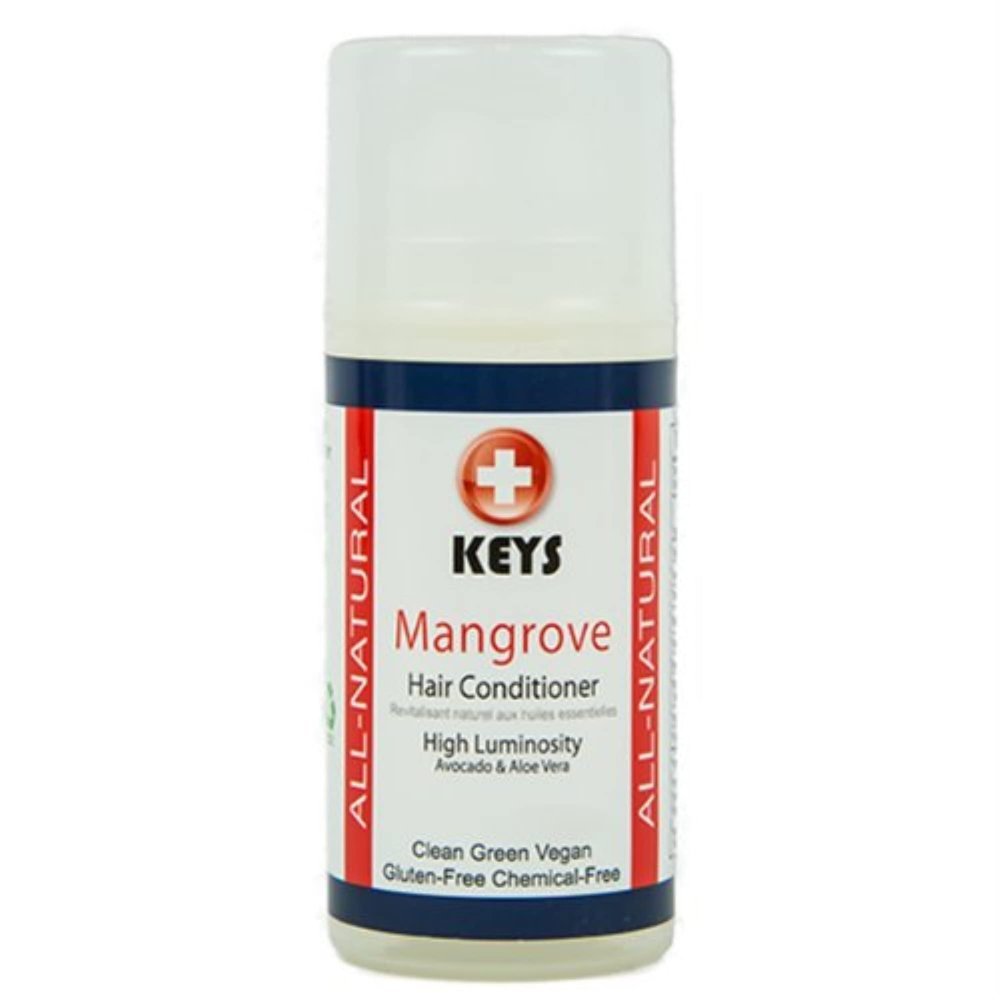 Keys Mangrove Vegan, All Natural, Gluten Free, Chemical-Free Hydrating Cream Hair Conditioner and Leave-in Styler with Brassica Oil for All Hair Types, No Silicone, No Dimethicones, 7.9 ounces