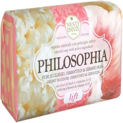Nesti Dante Philosophia Natural Soap, Lift/Cherry Blossom/Osmanthus and Geranium With Bach Flowers and Vitamin E, 8.8 Ounce