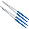JEWEL TOOL (2 Pack) 12" (30.5 cm) Heavy Duty Tweezers | Coated Tips for Delicate Touch | Textured Grip view 1