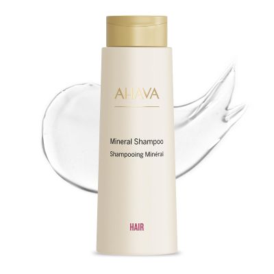 AHAVA Dead Sea Mineral Shampoo - Gentle Scalp-Friendly Shampoo for All Hair Types, Softens, Shines, Hydrates & Nourishes, Enriched with Exclusive Osmoter, Calendula & Aloe Vera, 13.5 Fl Oz