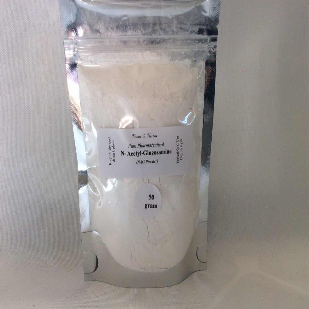 Nature and Nurture N-Acetyl Glucosamine Powder (50 gm) Improves Skin Tone