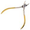 ToolUSA 4" Golden Handled Stainless Steel Cuticle Nippers | Double Spring Action | Precision " Clipping Blade | Elegant Personal Grooming Tool view 4