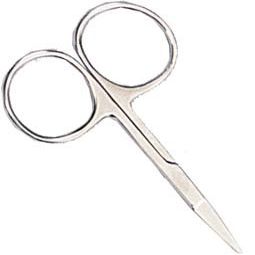 ToolUSA 4" (10.2 cm) Straight Large Fingerhole Cuticle Scissors | Matte Stainless Steel | Ergonomic & Precise | Essential Nail Care Tool
