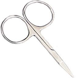 ToolUSA 4" (10.2 cm) Straight Large Fingerhole Cuticle Scissors | Matte Stainless Steel | Ergonomic & Precise | Essential Nail Care Tool