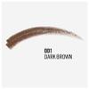 Rimmel London Brow This Way Professional Eyebrow Pencil, Long-Wearing, Highly-Pigmented, Built-In Brush, 001, Dark Brown, 0.05oz view 3