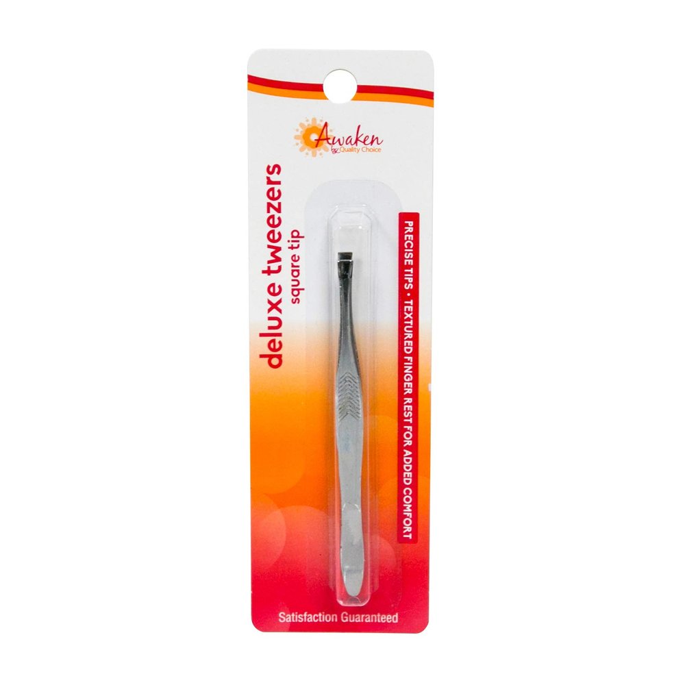 Quality Choice TWEEZERS SQUARE TIP 1EA
