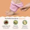 ZenToes Moisturizing Socks for Cracked Heel Treatment, Vitamin E, Olive Oil and Jojoba Oil Heel Socks, Stocking Stuffers for Women, Spa Self Care Gifts for Women (Fuzzy Blue and Pink, Regular) view 4