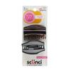 Scunci by Conair No-Slip Grip All Day Hold, Magic Hinge, Claw Hair Clip, Brown and Black, Packaging May Vary (Pack of 2) view 1
