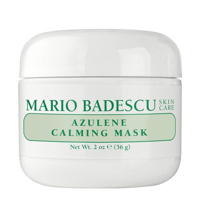 Mario Badescu Azulene Calming Mask, Clay Mask Face Care Ideal for All Skin Types, Pore Minimizer with Olive Leaf Extract, Vitamin E and Kaolin Clay, 2 Oz