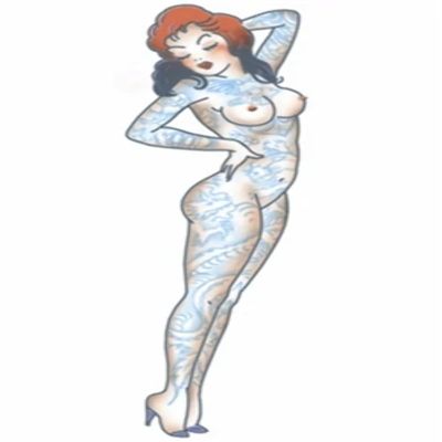 Pin Up Tattooed Girl Tattoo