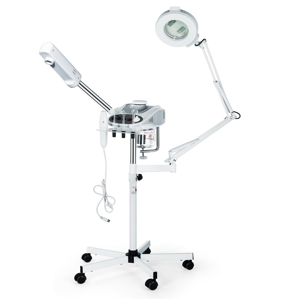 ColdBeauty New High Quality 3 in 1 Aromatherapy Facial Steamer Salon Spa Equipment 5X Magnifying Lamp & High Frequency Machine