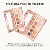 Pacifica Pink Nudes Mineral Eyeshadow Palette, 10 Neutral Shades, For Natural or Smoky Eye Look, Naked Eye Makeup, Longwearing & Blendable, Vegan, Cruelty Free Ophthalmologist Tested view 2