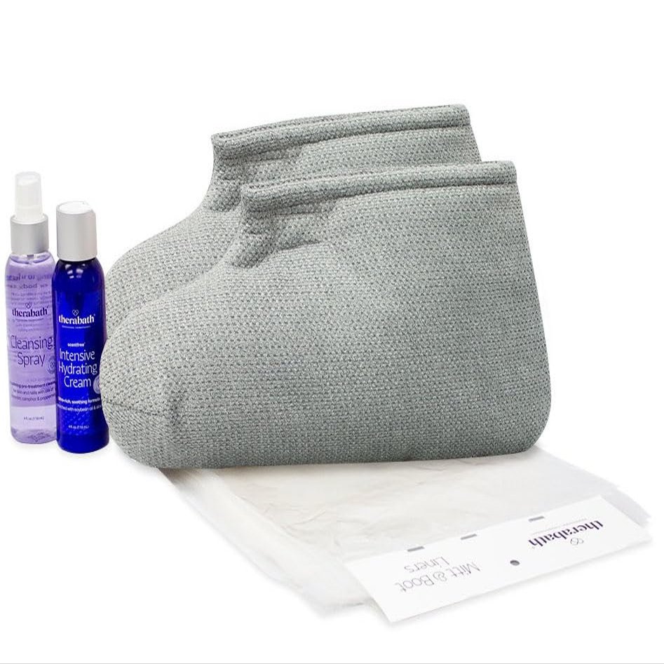 Therabath Boot Kit by Wr Medical Electronics - 2401 Boot Comfort Kit (2 insulated Boots, 100 liners, 4 oz cream, 4 oz spray)