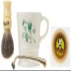 Colonel Conk Model 240 A Shave Mug, Mixed Badger Brush, Gold Tone Razor and Soap view 3