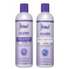 Jhirmack Silver Brightening Purple Shampoo and Conditioner Set for all types of silver, grey, and blonde hair view 1