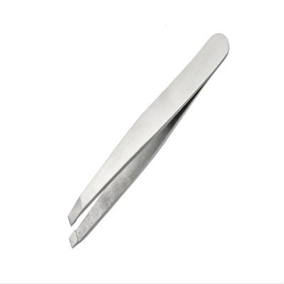SE 3-3/4" Slanted Tip Tweezers - TW043