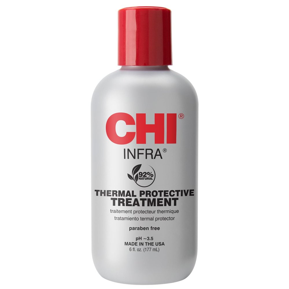 CHI Infra Thermal Protective Treatment, Hair Serum For Protecting Color & Adding Superior Shine & Softness, Hydrating Formula, Sulfate-free, 6 Oz