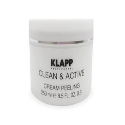 Klapp Clean & Active Cream Peeling 250 ml 8.5 oz (SALON SIZE) Get Free Sisley Ssisleya Eye and Lip Contour Cream