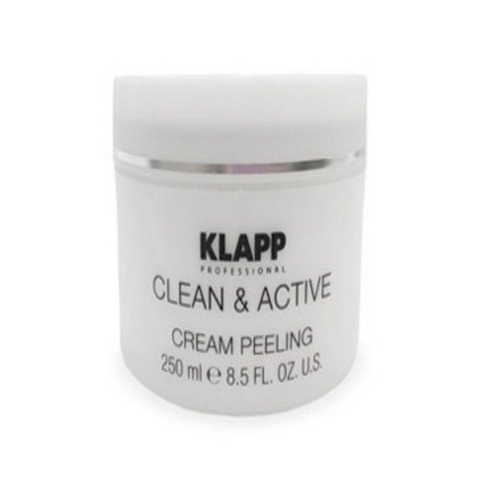 Klapp Clean & Active Cream Peeling 250 ml 8.5 oz (SALON SIZE) Get Free Sisley Ssisleya Eye and Lip Contour Cream
