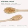 EcoTools Bath Bristle Brush, Bath Brush with Long Handle, Cleanse Back & Hard-to-Reach Areas, Eco Friendly Shower Brush for Exfoliating, Cruelty Free Nylon Bristles, Vegan, 1 Count view 2