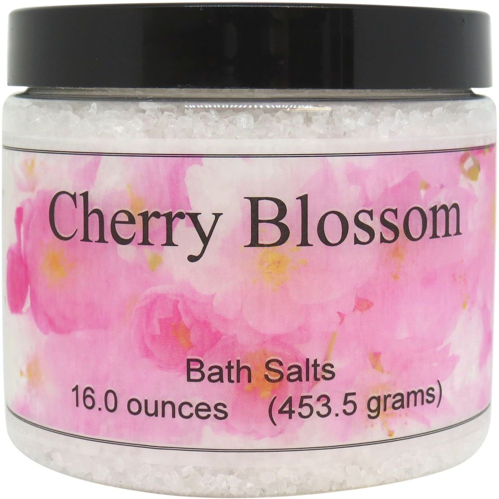 Cherry Blossom Bath Salts by Eclectic Lady, 16 ounces