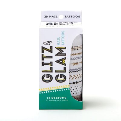 Chronicle Books Glitz & Glam Nail Tattoos: 12 Designs to Adorn Your Nails
