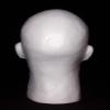 Male Mannequin White Styrofoam Head by foam head view 2