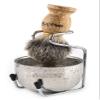 Anbbas Badger Hair Shaving Brush with Wooden Handle Stainless Steel Shaving Stand and Shaving Soap Bowl for Men Wet Shave view 1