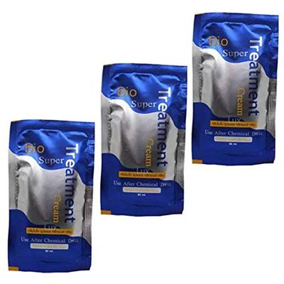BIO SUPER TREATMENT GREEN CREAM INTENSIVE HAIR DAMAGE, 1 BOX OF 24 SACHETS BY JAWNOY SHOP