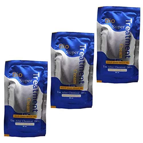 BIO SUPER TREATMENT GREEN CREAM INTENSIVE HAIR DAMAGE, 1 BOX OF 24 SACHETS BY JAWNOY SHOP