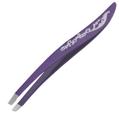Sanguine Tweezers - Slant Tip - Stainless Steel (Purple)