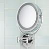 Danielle Creations 8-Inch Revolving Wall-Mounted Day/Night Lighted Vanity Makeup Mirror, 10X Magnification, Chrome view 2