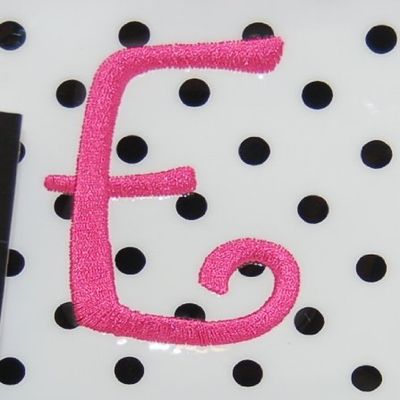 Mud Pie Gifted Initials Cosmetic Bag, Letter E