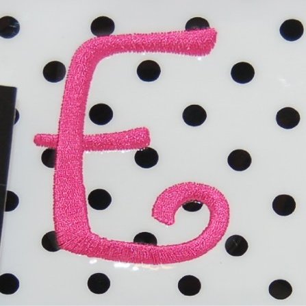 Mud Pie Gifted Initials Cosmetic Bag, Letter E