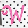 Mud Pie Gifted Initials Cosmetic Bag, Letter W view 2
