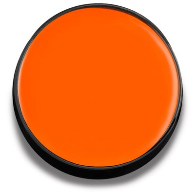 Mehron Makeup Color Cups | Stage, Foundation, Face Paint, Body Paint, Halloween | Greasepaint .5 oz (14 g) (Orange)