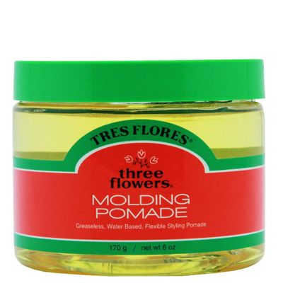 Tres Flores Molding Mens Pomade  Water-Based, Non-Greasy Hair Pomade for Men, Classic Hair Styling for Shape & Mold, 6 oz